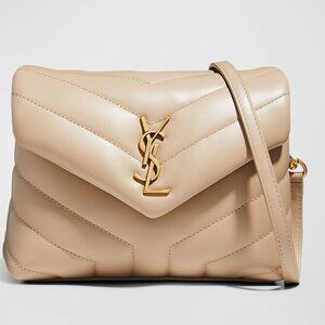 Saint Laurent Loulou Toy YSL Crossbody Bag in Quilted Leather